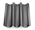 Produktbild: Baguetteblech KÜCHENPROFI BAKE BHT 30x4x40 cm schwarz