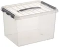 Produktbild: Sunware Aufbewahrungsbox Q-Line mit Deckel 40 x 30 cm 22 L transparent