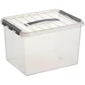 Produktbild: sunware H6160402 Q-line Aufbewahrungsbox 22,0 l transparent 40,0 x 30,0 x 26,0 c