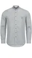 Produktbild: Nübler Trachtenhemd Herren - Langarm Hemden im Landhausstil, Regular Fit mit Ärmeln zum Hochkrempeln - Moderne bayrische Tracht, Johann Weiß-Grün, Größe:3XL