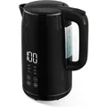 Produktbild: Kalorik Edelstahl Wasserkocher 1,7L Digital schwarz schnurlos 2200 W NEU*57786 - Schwarz