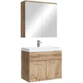 Produktbild: BADMÖBEL-SET Montreal 3 Teile Kastanien Eiche - 60 x 35 x 51 cm