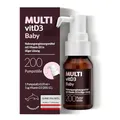 Produktbild: MULTIvitD3 Baby Vitamin D3 in praktischer Dosierpumpe für Babys & Kleinkinder ab dem 1. Tag, für normales Knochenwachstum & Immunsystem, palmöl-, gluten- & laktosefrei, vegetarisch, 200 Pumpstöße