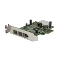 Produktbild: StarTech.com PCI-Express-Adapterkarte FireWire 800/400 mit 3 Anschlüssen und niedrigem Profil