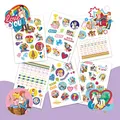 Produktbild: Papierdrachen 100 Metallic-Tattoos für Kinder - Hautfreundliche Kindertattoos Bibi & Tina Freundschaft - Glitzer Tattoo - Geburtstagsmitgebsel - Für Jungen und Mädchen - in Deutschland hergestellt