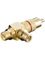 Produktbild: Pro Audio adapter RCA T-plug - Red