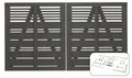 Produktbild: Plus Doppeltor Silence inkl. Beschläge 200 x 110 cm umbragrau fungizidbehandelt