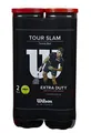 Produktbild: Wilson Tennisbälle, Tour Slam, 2 Dosen mit je 4 Bällen, Für alle Beläge, Gelb, WRT108901