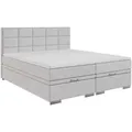 Produktbild: Boxspringbett - silber - H3 - 160x200 cm