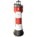 Produktbild: Jürgen Westerholt GmbH LED Dekoobjekt Solar-Leuchtturm ROTER SAND Dekoleuchte Dekoturm, LED wechselbar, LED-Licht (Dämmerung ssensor) - 80 cm Hoch 108 cm