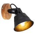 Produktbild: GLOBO LIGHTING Wandleuchte, Leuchtmittel nicht inklusive, Industrie Wand Spot verstellbar Wohn Ess Zimmer Beleuchtung Strahler