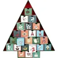 Produktbild: BRUBAKER Adventskalender zum Befüllen - Tannenbaum 2025 - DIY Weihnachtskalender mit 24 Türchen für Gutscheine, Süßigkeiten - 51 cm groß aus ... - Grün/Bunt