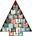 Produktbild: BRUBAKER Adventskalender zum Befüllen - Tannenbaum 2025 - DIY Weihnachtskalender mit 24 Türchen für Gutscheine, Süßigkeiten - 51 cm groß aus Pappe