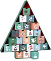 Produktbild: BRUBAKER Adventskalender zum Befüllen - Tannenbaum 2025 - Sweet Christmas - DIY Weihnachtskalender mit 24 Türchen für Gutscheine, Süßigkeiten und Überraschungen - 51 cm groß aus Pappe - Grün Bunt