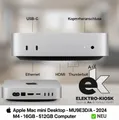 Produktbild:  Apple Mac Mini Desktop - MU9E3D/A - 2024 - M4 - 16GB - 512GB Computer ✅ NEU