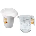Produktbild: Westmark Back-Set: 1 Quirltopf + 1 Messkanne mit Skala, Volumen: je 1 l, Kunststoff, Weiß/Transparent, 306822E9