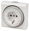 Produktbild: REV Tages-Zeitschaltuhr kompakt mechanisch, weiß analog mit Kinderschutz