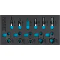 Produktbild: HAZET Werkzeugmodul 10teilig 1/3(342x172mm) Abgassonden-Werkzeug-Satz 163-611/10