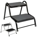 Produktbild: BRUNNER Doppel Trittstufe King Step Double Wohnmobil Leiter Tritt Hocker Stahl Farbe: schwarz