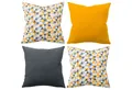 Produktbild: Amilian Dekokissen 4er Set - Dekokissen mit Füllung - 50x50 cm - Deko Kissen