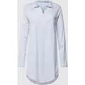Produktbild: Hanro Nachthemd mit unifarbenem Design und Knopfleiste in Hellblau, Größe M