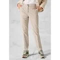 Produktbild: Cordhose CECIL, Damen, Gr. 36, Länge 28, beige (light hazel beige), Web, 98% Baumwolle, 2% Elasthan, unifarben, gerade lang, Hosen Cordhose, 4-Pocket Style