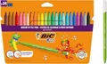 Produktbild: BIC Kids Filzstifte Kid Couleur 24 Farben Auswaschbar Spitze 5J Etui