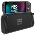 Produktbild: ProCase Hülle für Nintendo Switch 2 2025, Kratzfest & Stoßfest Schutzhülle mit ergonomischem Griff -Schwarz durchscheinend