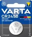 Produktbild: VARTA Batterien Knopfzellen CR2450, 10 Stück, Power on Demand, Lithium, 3V