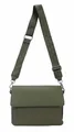 Produktbild: ITALYSHOP24 Schultertasche Damen Crossbody Bodybag Umhängetasche Messenger Brusttasche Crossover (Spar-Set Clutch, Tasche mit einem breitem Muster Stoffgurt/Umhängeband, Leder Optik), Handtasche Shopper Freizeit Damentasche Reise Leder Optik