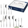 Produktbild: Villeroy & Boch - Arthur Besteckset 68 tlg. Platin, Spülmaschinenfest, Rostfrei, Besteck Set 68 teilig Silber, Gabel, Messer, Löffel, Essbesteck Set, gebürsteter Edelstahl