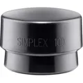 Produktbild: HALDER SIMPLEX Ersatzeinsatz Gummikomposition schwarz 100mm