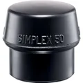Produktbild: Halder Schonhammerkopf SIMPLEX Kopf-Ø 100 mm Gummi schwarz mittelhart (3202.100)