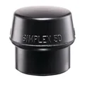 Produktbild: Halder Schonhammerkopf SIMPLEX Kopf-D.100mm Gum.schwarz mittelh. 3202.100