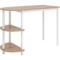 Produktbild: Küchentisch Vicco Freetown Goldkraft Eiche/Weiß 110 x 50 cm mit offene Ablagen, Model 49552 - Braun/Weiß