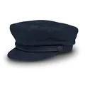 Produktbild: fiebig Schiffermütze für Damen & Herren | Schlichte Kapitänsmütze mit Schirm | Traditionelle Matrosenkappe aus 100% Baumwolle | Klassische Schirmmütze für das ganze Jahr (56-M, blau)