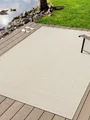 Produktbild: the carpet Outdoorteppich Kansas, rechteckig, Höhe: 1 mm, moderner robuster In und Outdoor Teppich Jute Look