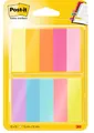 Produktbild: Post-it Notes Marker, Packung mit 10 Blöcken, 50 Marker pro Block, 12, 7 mm x 44, 4 mm, Gelb, Orange, Pink, Lila, Blau, Grün - Schmale Haftnotizen zum Markieren, Hervorheben oder Farbcodieren