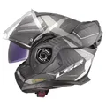 Produktbild: LS2, Modularer Motorradhelm ADVANT X CARBON HORIZON Matt Silver Grey, XS