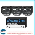 Produktbild: Shelly 2PM Gen3 Smart Switch 2 ‑ Kanäle Mit Messung Energie – Satz Von 3