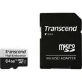 Produktbild: Transcend microSDXC 350V 64GB Class 10 UHS-I U1 (64 GB, microSDXC, U1, UHS-I) (TS64GUSD350V)
