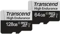 Produktbild: Transcend 350V - Flash-Speicherkarte (SD-Adapter inbegriffen) - 64 GB - UHS-I U1 / Class10 - microSDXC UHS-I