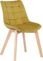 Produktbild: CLP Esszimmerstuhl Passaic Samt gesteppt,gelb