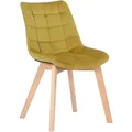 Produktbild: Esszimmerstuhl Passaic Samt Gelb