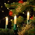 Produktbild: NARVA Lichterkette für Weihnachtsbaum 30 Kerzen Beleuchtung warmweiß 17,4m Innen