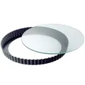 Produktbild: Kaiser 622040 Quicheform 28cm Glas-Hebeboden, klar/anthrazit, 2-teilig (1 Set)