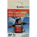 Produktbild: AgfaPhoto 64 GB SDXC-Karte Class10 W 50MB/s, R 100MB/s