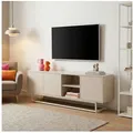 Produktbild: en.casa Sideboard, »Boxholm« mit 3 Türen 160 x 30 x 57 cm Sandfarben beige 160 cm x 56,5 cm x 30 cm