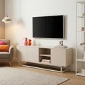 Produktbild: [en.casa] Lowboard Boxholm mit 3 Türen 160x30x57 cm Sandfarben