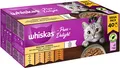 Produktbild: Whiskas 1+ Katzennassfutter Ragout Geflügel Auswahl in Gelee, 40x85g (1 Packung) – Hochwertiges Nassfutter für ausgewachsene Katzen in 40 Portionsbeuteln